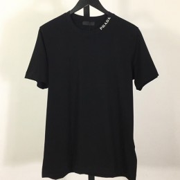 [홍콩명품,PRADA] 프라다 25SS 로고 자수 반팔 티셔츠 (2컬러), BM22045, X2, 레플리카의류,미러급사이트