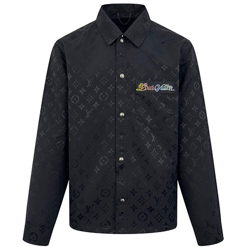 [홍콩명품.LOUIS VUITTON] 루이비통 25SS 로고 모노그램 남방 셔츠 (블랙), BM22102, JL, 레플리카의류,미러급사이트