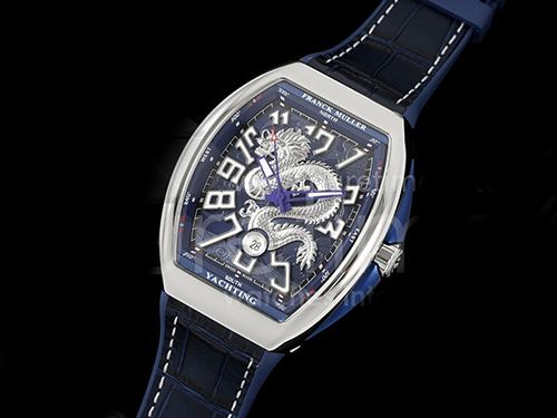 [홍콩명품시계.FRANCK MULLER] 프랑크뮬러 뱅가드 V45 실버 드래곤 블루 다이얼