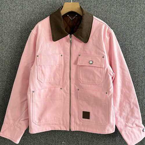 [홍콩명품.LOUIS VUITTON] 루이비통 25SS 로고 NIGO 콜라보 데님 자켓 (핑크), BM22114, JU, 레플리카의류,미러급사이트