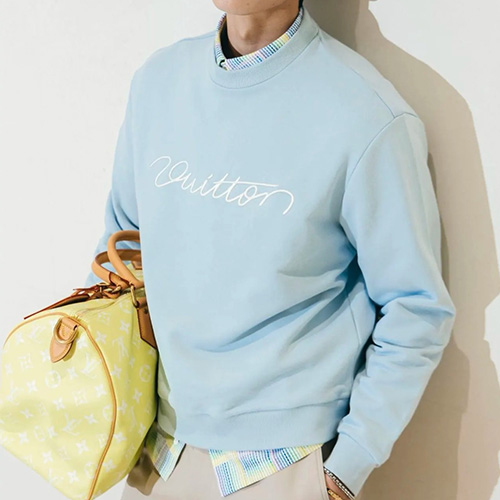 [홍콩명품.LOUIS VUITTON] 루이비통 25SS 로고 자수 맨투맨 티셔츠 (4컬러), BM22118, JU, 레플리카의류,미러급사이트