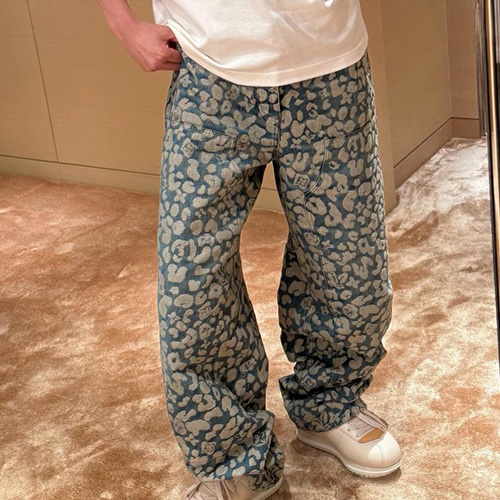 [홍콩명품.LOUIS VUITTON] 루이비통 25SS 로고 NIGO 콜라보 데님 팬츠 진 청바지, BM22124, JL, 레플리카의류,미러급사이트