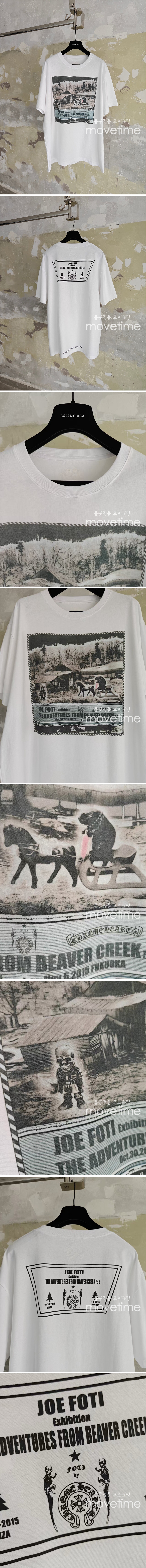 [홍콩명품.Chrome Hearts] 크롬하츠 25SS 로고 그래픽 프린트 반팔 티셔츠 (화이트), BM22140, JL, 레플리카의류,미러급사이트