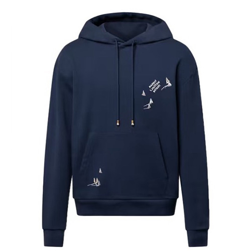 [홍콩명품.LOUIS VUITTON] 루이비통 25SS 로고 여성 후드 티셔츠 (네이비), BM22160, JL, 레플리카의류,미러급사이트