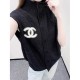 [홍콩명품.CHANEL] 샤넬 25SS 로고 여성 슬리브리스 니트 가디건 (2컬러), BM22179, JL, 레플리카의류,미러급사이트