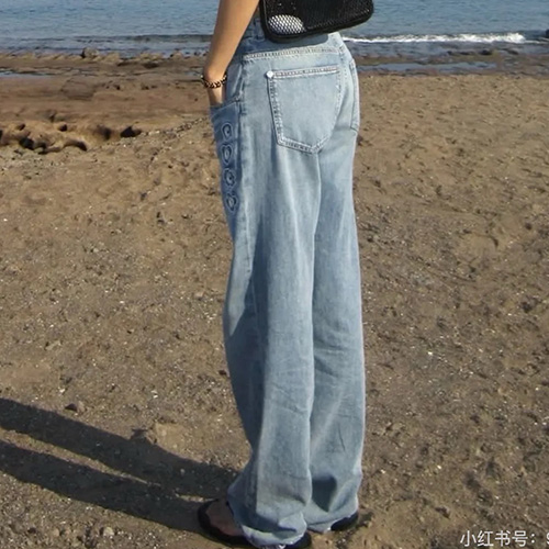 [홍콩명품.CHANEL] 샤넬 25SS 로고 여성 데님 팬츠 진 청바지, BM22197, SS, 레플리카의류,미러급사이트