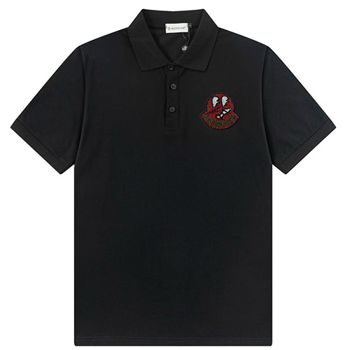 [홍콩명품.MONCLER] 몽클레어 25SS 로고 카라 폴로 반팔 티셔츠 (2컬러), BM22227, S1F, 레플리카의류,미러급사이트