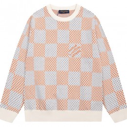 [홍콩명품.LOUIS VUITTON] 루이비통 25SS 로고 다미에 캐시미어 니트 스웨터 (2컬러), BM22256, S1F, 레플리카의류,미러급사이트