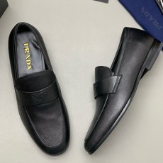 [홍콩명품,PRADA] 프라다 25SS 삼각로고 레더 가죽 구두 로퍼 (블랙), SE5481, PMD, 명품스니커즈,운동화,구두,로퍼,하이탑,신발