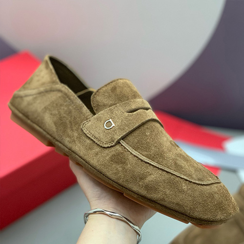 [홍콩명품.FERRAGAMO] 페레가모 25SS 로고 레더 가죽 구두 로퍼 (카라멜), SE5488, PMD, 명품스니커즈,운동화,구두,로퍼,하이탑,신발