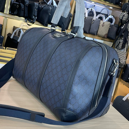 [홍콩명품.Gucci] 구찌 25SS 로고 GG수프림 레더 가죽 크로스백 여행가방 (네이비), BGM5141, 홍콩명품가방,명품쇼핑몰,크로스백,핸드백,구매대행