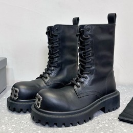 [홍콩명품.BALENCIAGA] 발렌시아가 25SS 로고 여성 레더 가죽 4.5cm 부츠 (블랙), SE5515, S4W, 명품스니커즈,운동화,구두,로퍼,하이탑,신발