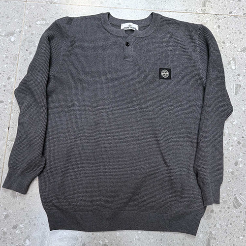 [홍콩명품.Stone Island] 스톤아일랜드 25SS 로고 자수 니트 스웨터 (4컬러), BM22405, ST1, 레플리카의류,미러급사이트