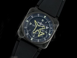 [홍콩명품시계. Bell&Ross] 벨앤로스 BR03-92 자이로컴퍼스 블랙 세라믹 나침판 다이얼