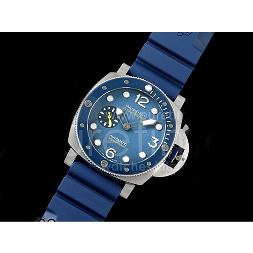 [홍콩명품시계.PANERAI] 파네라이 팸01676 Submersible QuarantaQuattro Mike Horn 블루 다이얼