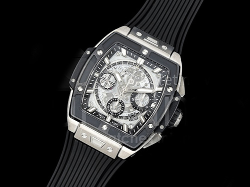 [홍콩명품시계.HUBLOT] 휴블럿 빅뱅 스프릿 티타늄 블랙 세라믹 베젤 스켈레톤 다이얼