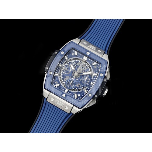 [홍콩명품시계.HUBLOT] 휴블럿 빅뱅 스프릿 티타늄 블루 세라믹 베젤 스켈레톤 다이얼