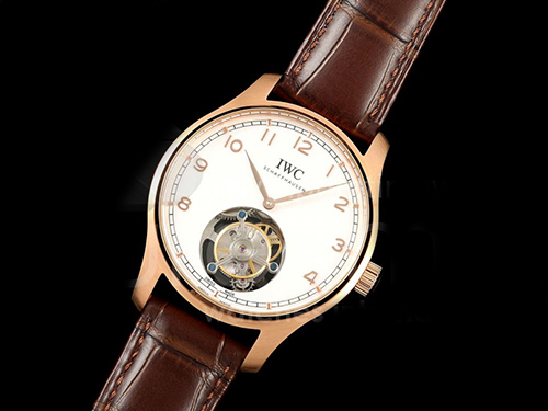[홍콩명품시계.IWC] 아이더블유씨 포르투기스 투어빌론 로즈골드 화이트 다이얼