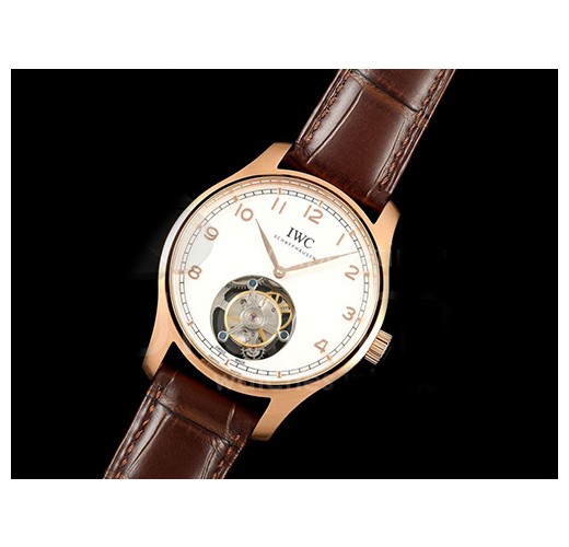 [홍콩명품시계.IWC] 아이더블유씨 포르투기스 투어빌론 로즈골드 화이트 다이얼