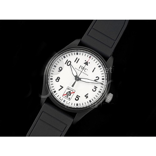 [홍콩명품시계.IWC] 아이더블유씨 파일럿 41mm IW326905 PVD 화이트 다이얼