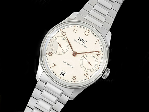 [홍콩명품시계.IWC] 아이더블유씨 포르투기스 오토매틱 42mm 화이트/로즈골드 다이얼