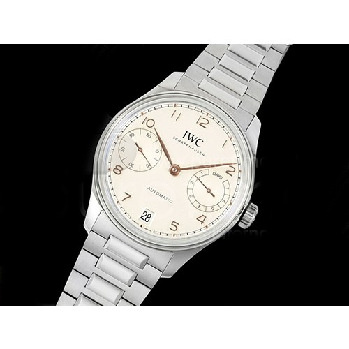 [홍콩명품시계.IWC] 아이더블유씨 포르투기스 오토매틱 42mm 화이트/로즈골드 다이얼