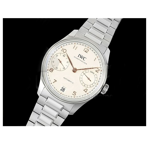 [홍콩명품시계.IWC] 아이더블유씨 포르투기스 오토매틱 42mm 화이트/로즈골드 다이얼