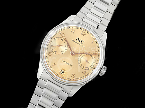 [홍콩명품시계.IWC] 아이더블유씨 포르투기스 오토매틱 42mm 옐로우골드 다이얼