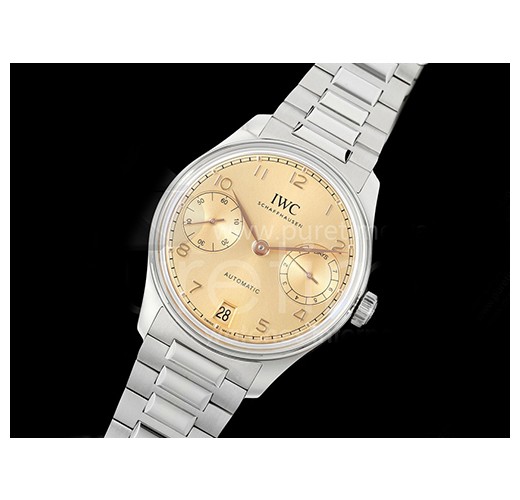 [홍콩명품시계.IWC] 아이더블유씨 포르투기스 오토매틱 42mm 옐로우골드 다이얼