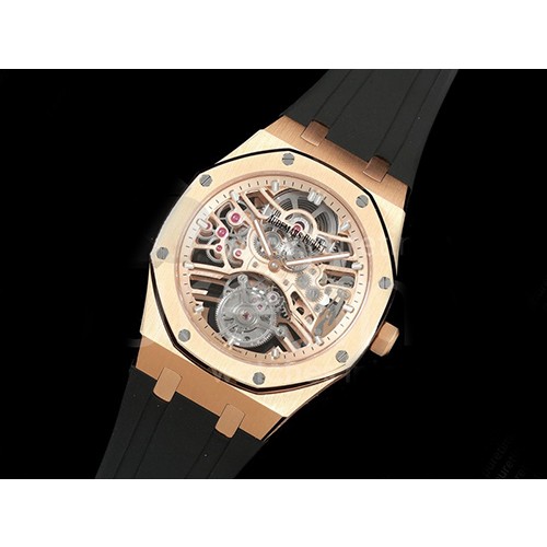 [홍콩명품시계.AUDEMARS PIGUET] 오데마피게 로얄오크 로즈골드 26735 투어빌론 스켈레톤 다이얼