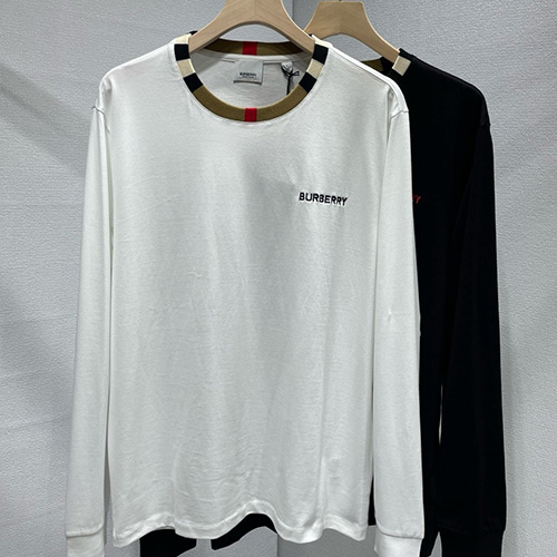 [홍콩명품.Burberry] 버버리 25SS 로고 자수 긴팔 티셔츠 (2컬러), BM22464, JL, 레플리카의류,미러급사이트