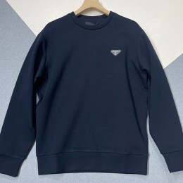 [홍콩명품,PRADA] 프라다 25SS 삼각로고 맨투맨 티셔츠 (네이비), BM22469, JL, 레플리카의류,미러급사이트