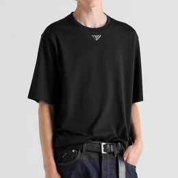 [홍콩명품,PRADA] 프라다 25SS 삼각로고 반팔 티셔츠 (2컬러), BM22527, G5, 레플리카의류,미러급사이트