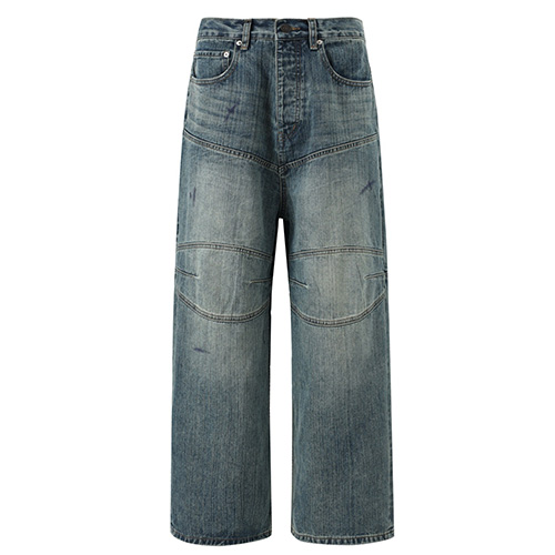 [홍콩명품.BALENCIAGA] 발렌시아가 25SS 로고 오버핏 데님 팬츠 진 청바지, BM22586, TOP, 레플리카의류,미러급사이트