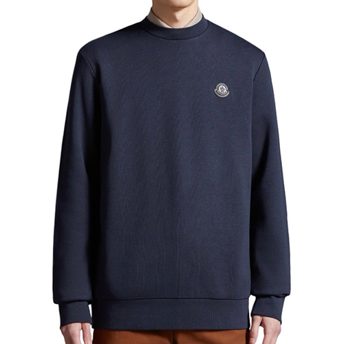 [홍콩명품.MONCLER] 몽클레어 25SS 로고 맨투맨 티셔츠 (네이비), BM22601, JL, 레플리카의류,미러급사이트