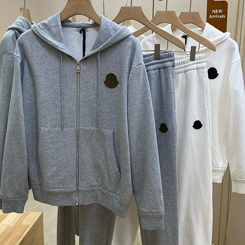 [홍콩명품.MONCLER] 몽클레어 25SS 로고 트레이닝 후드 집업 자켓 + 조거 팬츠 바지 상하의 세트 (2컬러), BM22631, KSM, 레플리카의류,미러급사이트