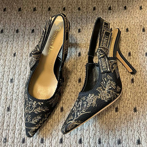 [홍콩명품,Christian Dior] 디올 25SS 로고 여성 레이스 힐 샌들 구두 (블랙 3종), SE5592, GHS, 명품스니커즈,운동화,구두,로퍼,하이탑,신발