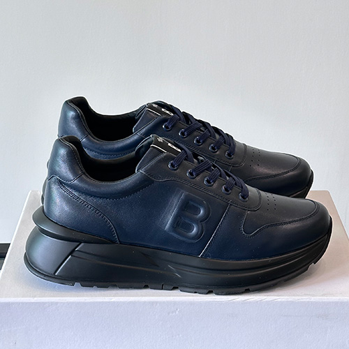 [홍콩명품.BERLUTI] 벨루티 25SS 로고 레더 가죽 스니커즈 운동화 (네이비), SE5648, S3, 명품스니커즈,운동화,구두,로퍼,하이탑,신발