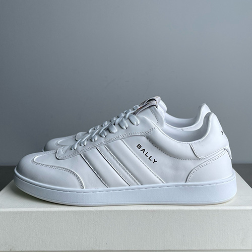 [홍콩명품.BALLY] 발리 25SS 로고 레더 가죽 스니커즈 운동화 (화이트), SE5673, S3, 명품스니커즈,운동화,구두,로퍼,하이탑,신발