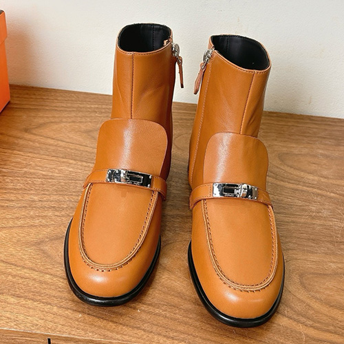 [홍콩명품.Hermes] 에르메스 25SS 로고 여성 레더 가죽 로퍼 부츠 (2컬러), SE5697, S3, 명품스니커즈,운동화,구두,로퍼,하이탑,신발