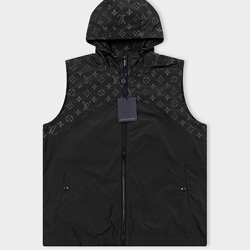 [홍콩명품.LOUIS VUITTON] 루이비통 25SS 로고 모노그램 후드 조끼 베스트 (2컬러), BM22737, G5, 레플리카의류,미러급사이트