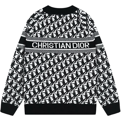 [홍콩명품,Christian Dior] 디올 25SS 로고 오블리크 니트 스웨터 (블랙), BM22767, S1F, 레플리카의류,미러급사이트