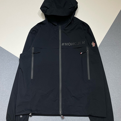 [홍콩명품.MONCLER] 몽클레어 25SS 로고 후드 바람막이 자켓 (블랙), BM22777, JL, 레플리카의류,미러급사이트