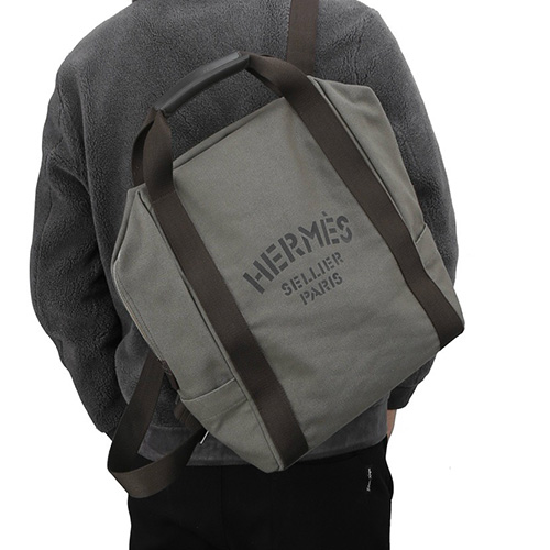 [홍콩명품.Hermes] 에르메스 25SS 로고 GROOM 백팩 (그레이), BGM5237, H3, 홍콩명품가방,명품쇼핑몰,크로스백,핸드백,구매대행