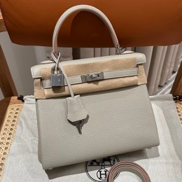 [홍콩명품.Hermes] 에르메스 25SS 로고 KELLY 25 토트백 핸드백 (그레이-은장), BGM5241, H3, 홍콩명품가방,명품쇼핑몰,크로스백,핸드백,구매대행