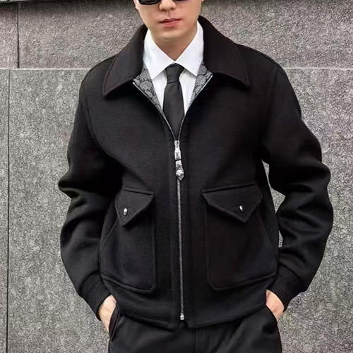 [홍콩명품.LOUIS VUITTON] 루이비통 25SS 로고 카라 봄버 자켓 (블랙), BM22876, PG, 레플리카의류,미러급사이트