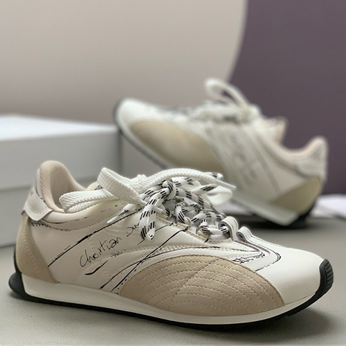 [홍콩명품,Christian Dior] 디올 25SS 로고 남여 레더 가죽 스니커즈 운동화 (화이트-베이지), SE5773, PMD, 명품스니커즈,운동화,구두,로퍼,하이탑,신발