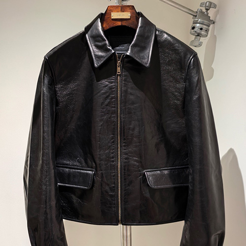 [홍콩명품,PRADA] 프라다 25SS 로고 레더 가죽 카라 자켓 (2컬러), BM23057, TOM, 레플리카의류,미러급사이트