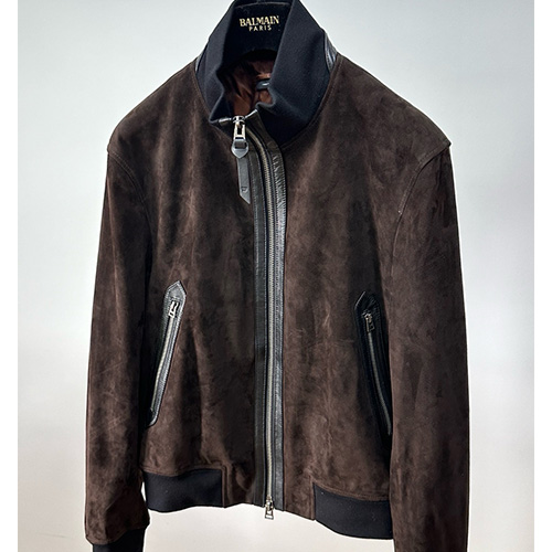 [홍콩명품.TOM FORD] 톰포드 25SS 로고 레더 가죽 봄버 자켓 (브라운), BM23058, TOM, 레플리카의류,미러급사이트