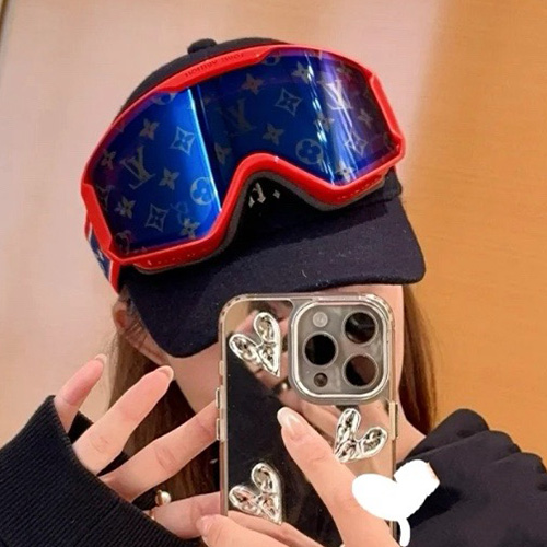 [홍콩명품.LOUIS VUITTON] 루이비통 25SS 로고 스노보드고글 스키고글 (레드-블루), SG766, JX, 홍콩명품쇼핑몰,무브타임,사이트,쇼핑몰,해외직구,구매대행